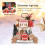 Wooden Gingerbread Man Decor Set Rustic 12pcs 3