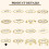 Women's Gold Silver Plated Bracelet and Ring Set 25 Pcs 6
