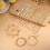 Women's Gold Silver Plated Bracelet and Ring Set 25 Pcs 5