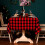 Buffalo Check Cotton Linen Tablecloth 55x55 Inch Red Black 4
