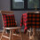 Buffalo Check Cotton Linen Tablecloth 55x55 Inch Red Black 5