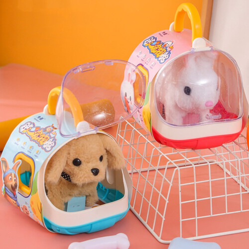 Interactive Puppy Toy Christmas Clearance White Brown