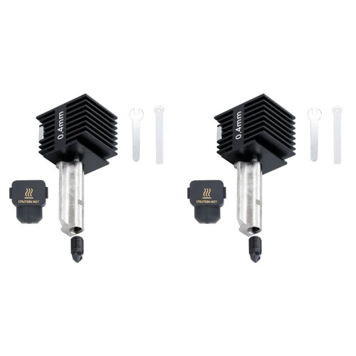2X for  A1 Hotend Kit Replace Nozzle  A1 Hotend A1 Nozzle Hot End Assembly Print  Hardened 0.4mm
