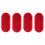 4Pcs Red Interior Door Panel Warning Light Cap Reflector for  Beetle Caddy  6Q0947419 1