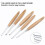 Crochet Hooks with Wooden Handle 3.0mm–12mm 11pcs 2