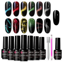 TRAHOO 3D Cat Eye Magnetic Gel Nail Polish Set 6 pcs