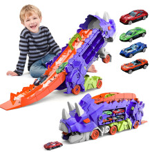 Dinosaur Truck Toy with Race Track Set - Double