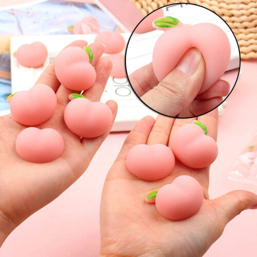 Peach-shaped squeeze fidget toy 1/5/10 pcs 1