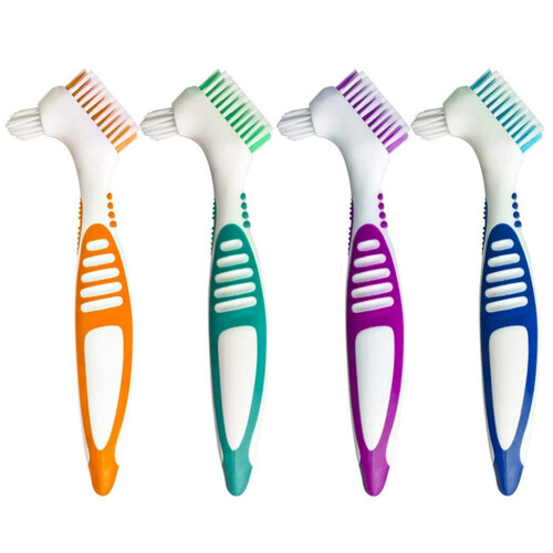 WSBDENLK denture toothbrush dual-sided 4 pcs 1
