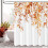 Orange eucalyptus shower curtain with hooks 72x72 1