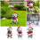 Christmas white bear garden decoration 1 piece 5