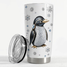 SANDJEST Penguin Tumbler 20 oz Stainless Steel Insulated Cup