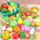 Christmas Fruit Cutting Playhouse Set with 47 Accessories 1