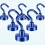 Magnetic Hooks Heavy Duty 28 lb Navy Blue 6-Pack 1