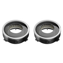 2X IL37 Microscope Polarized LED Ring Light Lamp Anti Illuminators Source Eliminating Reflections