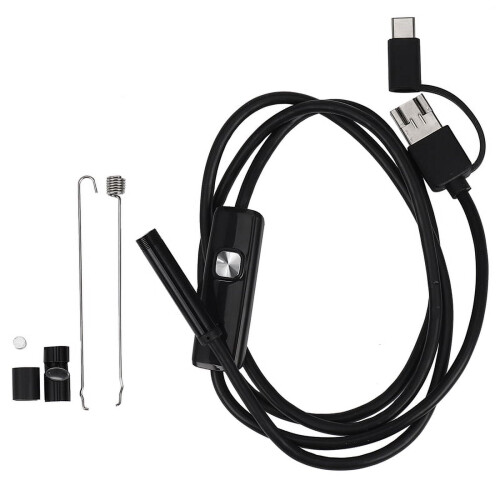 Borescope Inspection Camera IP67 Waterproof 1m 7mm 6LED