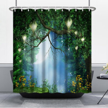 Enchanted Forest Shower Curtain Polyester 72x72 Inches
