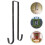 Double Side Wreath Hanger 14.96 Inch Black Metal 6