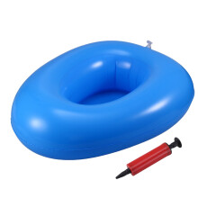 Inflatable Bed Pan for Elderly, Portable and Washable