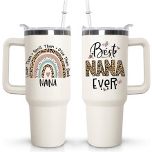 Nana Tumbler vacuum insulated 40 oz with handle lid and