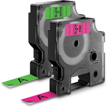 D1 labeling tape for LabelManager 2 pcs 0.5"W x 10'L