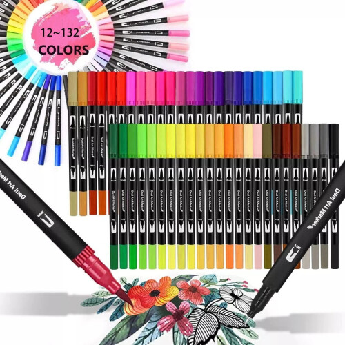 Set de pixuri acuarelă cu vârf dublu, 36 de culori 1