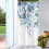 Shower Curtain Blue Floral Eucalyptus 36x72 in 1