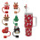 Silicone Straw Covers Christmas Theme 7pcs for 10mm Straws 2