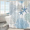 Shower Curtain Nautical Blue 72x84 Inches 1