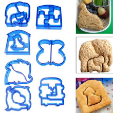 Moule à sandwich COOLL en forme d'animal, en silicone écologique, motif dessin animé, à personnaliser.