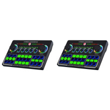 2X X50 Live-Soundkarte, Audio-Mixer, Aufnahme, Desktop-Singen, BT OTG, Digitale Verlustfreie Übertragung für Podcasting, Gaming A