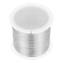Weierla beading wire copper silver 100 m 0.03 cm