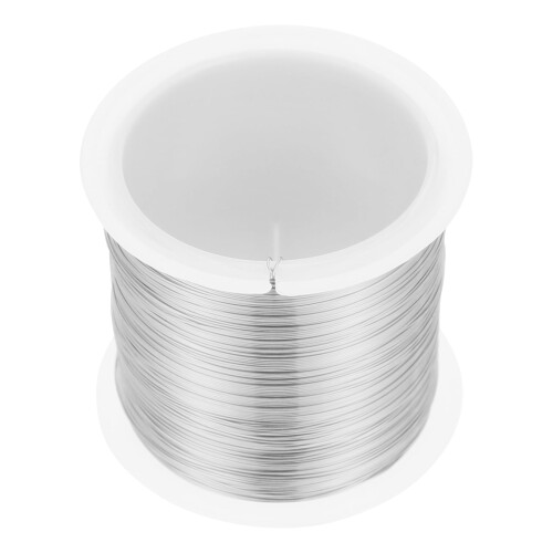 Weierla beading wire copper silver 100 m  0.03 cm