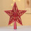 Red Glitter Christmas Tree Topper Star 1 Pack 6