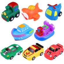 Bath Toys Floating Cars and Boats for Toddlers 6 pcs