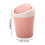 RFUGUG Shake-Cover Desktop Trash Can Plastic 4