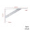 Gerich L-shaped metal shelf brackets white 2 pcs 1