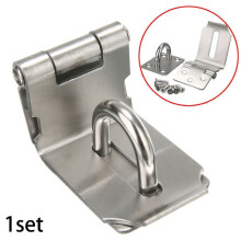 Gate Latch Lock Stainless Steel 90 Hasp and Staple