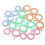 Crochet Locking Stitch Markers 20pcs Colorful 1