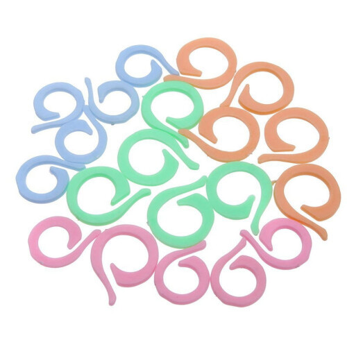Crochet Locking Stitch Markers 20pcs Colorful