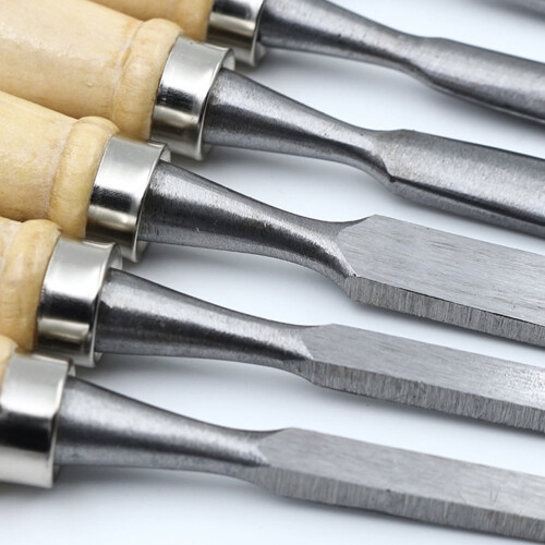Wood Chisel Set Wooden Handle 12PCS 2