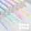 Glitter marker pens fluorescent pastel 4 pcs 5