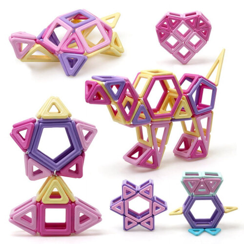 Magnetic Building Blocks Set 58 Pieces 2
