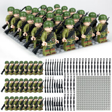 Military Minifigures US Army Soldiers Action Figures 24 Pcs