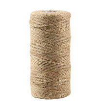 Sfoară de cânepă din in, 100 m, 2 mm, pentru decorațiuni DIY