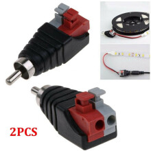 RCA audio adapter cable with male connectors 2 pcs