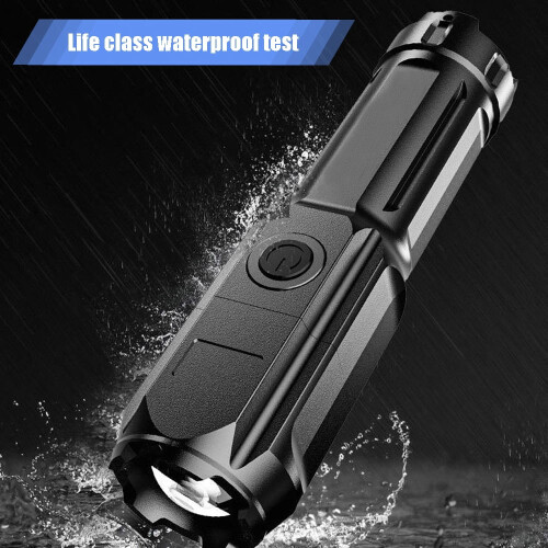 LED flashlight portable rechargeable zoomable 990000 lm 1