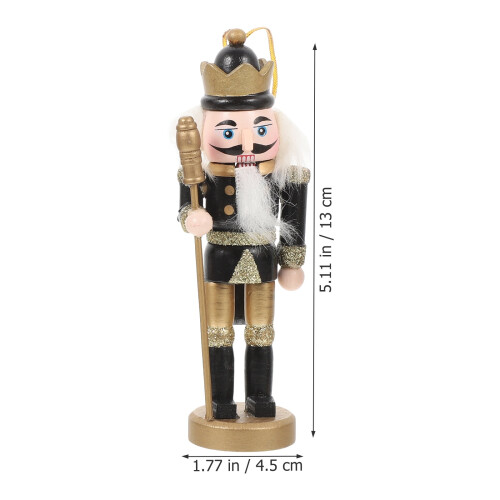 Christmas Nutcracker Ornament Wooden Soldier Set 4pcs 2
