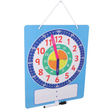Relógio de desenho animado para crianças pequenas: modelo para ensinar as horas, material didático para praticar o aprendizado de relógios