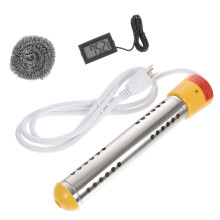 Inflatable Pool Heater Stainless Steel 10.43x1.96x10.43 in
